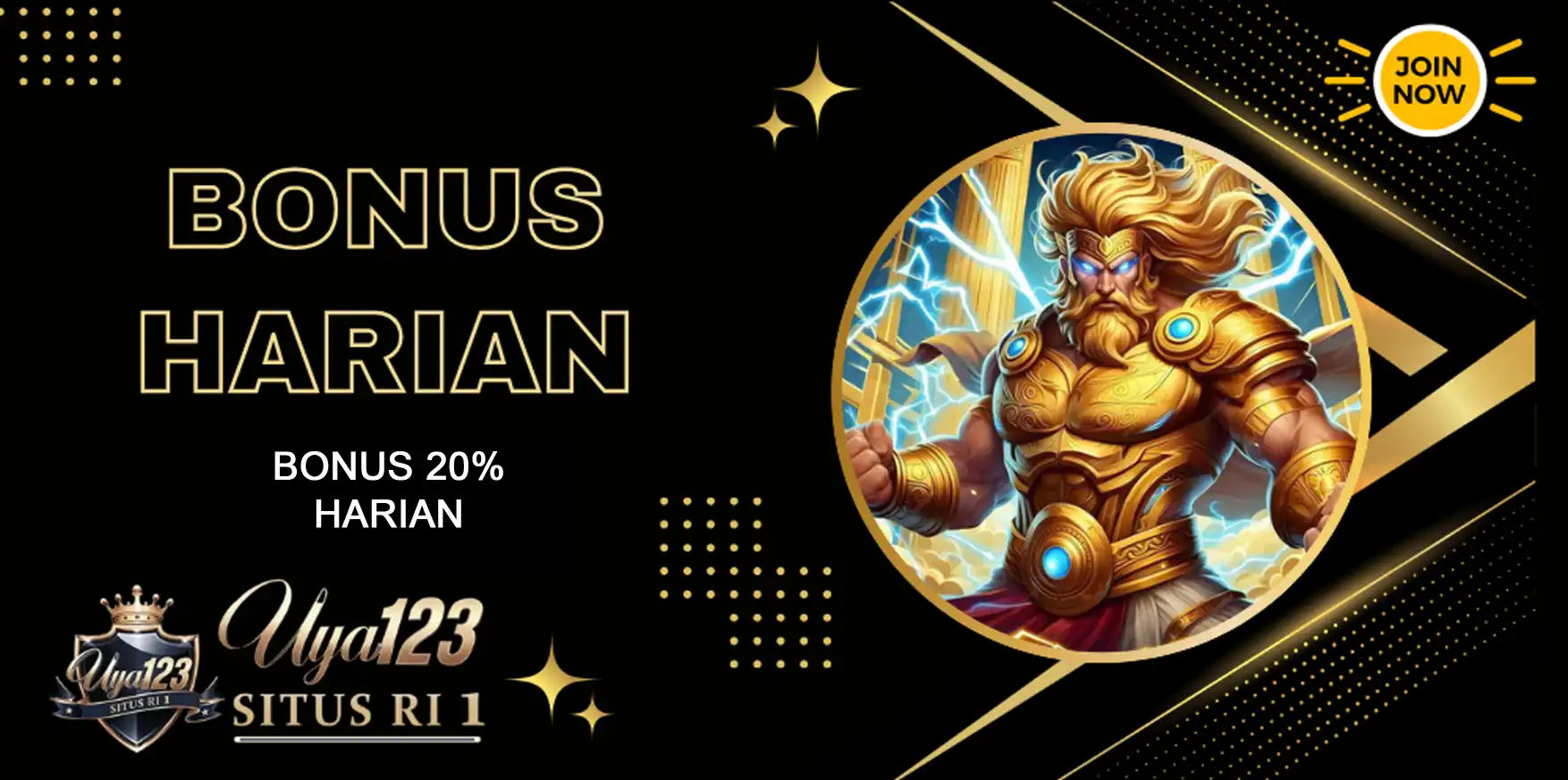 Bonus harian 20% uya123